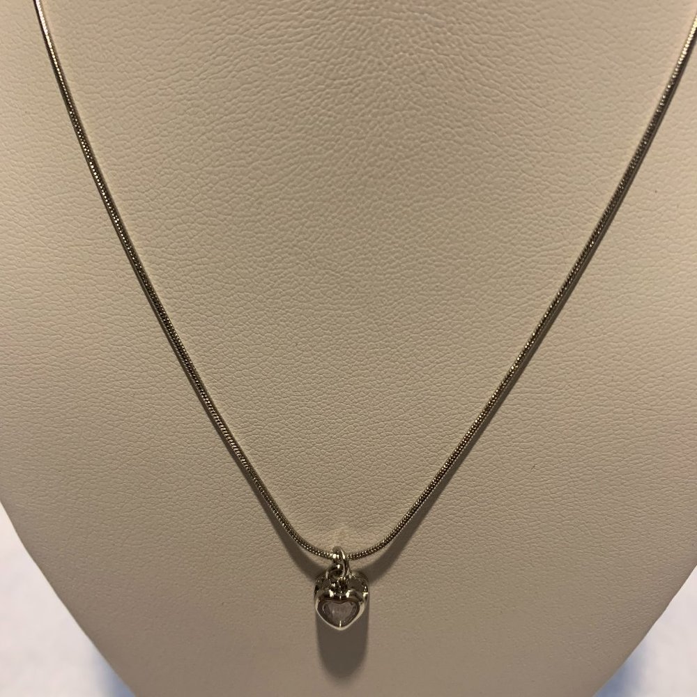 Petite Swarovski Crystal Heart Necklace